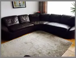 Az kullanılmış deri köşe koltuk takımı