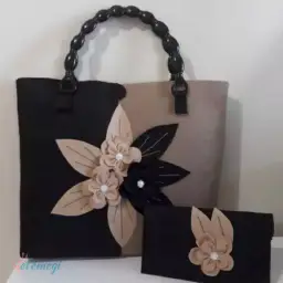 El yapımı keçe çanta koleksiyonu