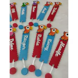 El yapımı keçe kitap ayracı seti (5 adet)